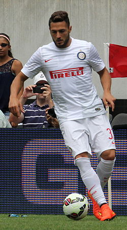 D'Ambrosio 2014-ben az Inter Milan mezében