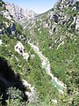 Gorges du Verdon, Provence, South France, river view from hiking trail