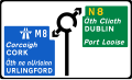 Map Type Advance Direction Sign (regional road, roundabout)