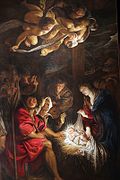La adoración de los pastores,por Pierre-Paul Rubens