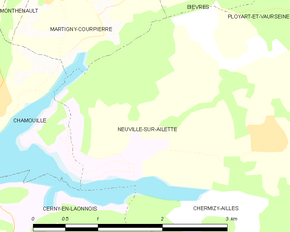 Poziția localității Neuville-sur-Ailette