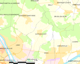 Mapa obce Guitrancourt