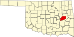 State map highlighting McIntosh County