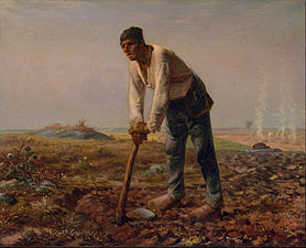 Jean-François Millet, L'Homme à la houe, 1860-1862.