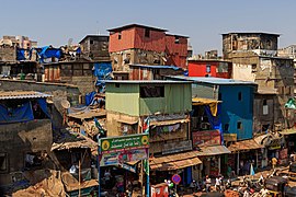 A slum near Bandra railway station