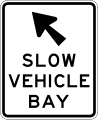 (A42-5/IG-10) Slow Vehicle Bay (indicator sign)