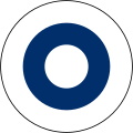 Finland 1945 to present Simple white and blue roundel