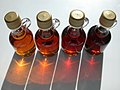 Different grades of maple syrup