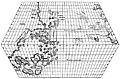 Reconstrucción hipotética del mapa de Toscanelli realizada en 1898.