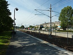 Vallentuna station på Roslagsbanan.