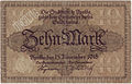 10 Mark banknote from 1918