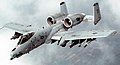 'n A-10 Thunderbolt II in vlug