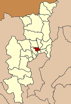 Location of the city within استان چیانگ‌مای
