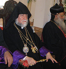 Patriarca Aram I de de Sis o Cilicia (armenio ortodoxo).