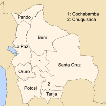 Departaments de Bolívia