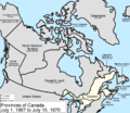 1867: Dominion of Canada formed