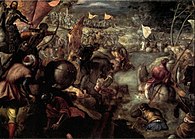 Francesco II Gonzaga at the Battle of Taro, Jacopo Tintoretto, 1578–1579.