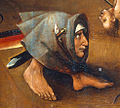 Hieronymus Bosch, « tête à pattes » dans Le Jugement dernier.