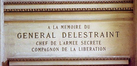 Inscription sur les murs du Panthéon de Paris.