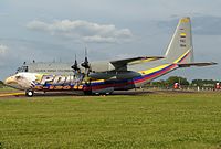 Um C-130H Hercules colombiano.