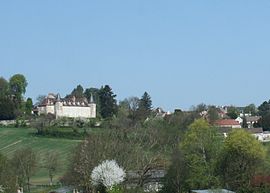 The chateau and other buildings in Saint-Gérard-le-Puy