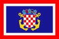 Chorvatská lodní vlajka (Naval Jack) Poměr stran: 2:3