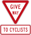 Give way to Cyclists