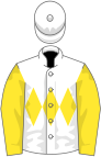 White, yellow triple diamond and sleeves