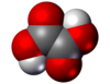 Oxalic acid space-filling model