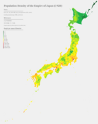 Mapa de densidade populacional de naichi (1920)