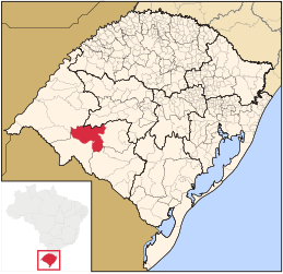 Rosário do Sul – Mappa