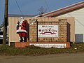 Santa Claus welcome sign, US1NB