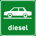 Area o servizio per autovetture diesel