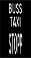 Text conforming bus and taxi lane, text conforming stop line