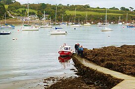 The Helford River Ferry at Helford, Cornwall - geograph.org.uk - 5577584.jpg