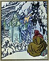 Det russiske folkeeventyret «Fader Frost» (Morozko) illustrert av Ivan Bilibin i 1932