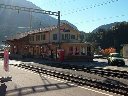 Tiefencastel train station Bahnhof Tiefencastel