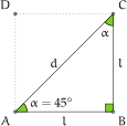 Triangolo rettangolo isoscele