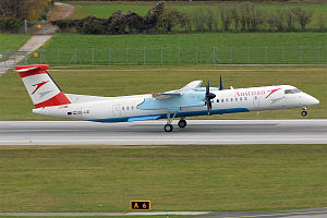 Austrian Airlines DHC-8-402Q (OE-LGI), Austrian Airlines v Estonsku (2015)