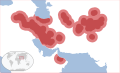 Distribution map based on distance only