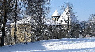 Le château de Fassion sous la neige