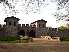 Entrée principale du fort romain de Saalburg.