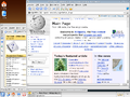 KDE 3.4 s prikazanim Konquerorjem in Amarokom