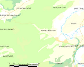 Poziția localității Kœur-la-Grande