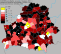 Rate of natural increase (by district, 2019)