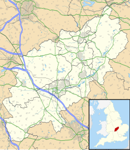 Brackleys placering i Northamptonshire.