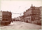 Gamla Kämpebron med Västra Hamngatan. Foto från 1905 av Axel Hartman.