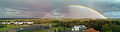 Rainbow above the Estonian University of Life Sciences campus