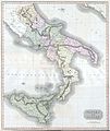 El sur de Italia en 1814.