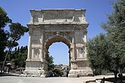 Arc de Titus, Ier siècle, Rome.